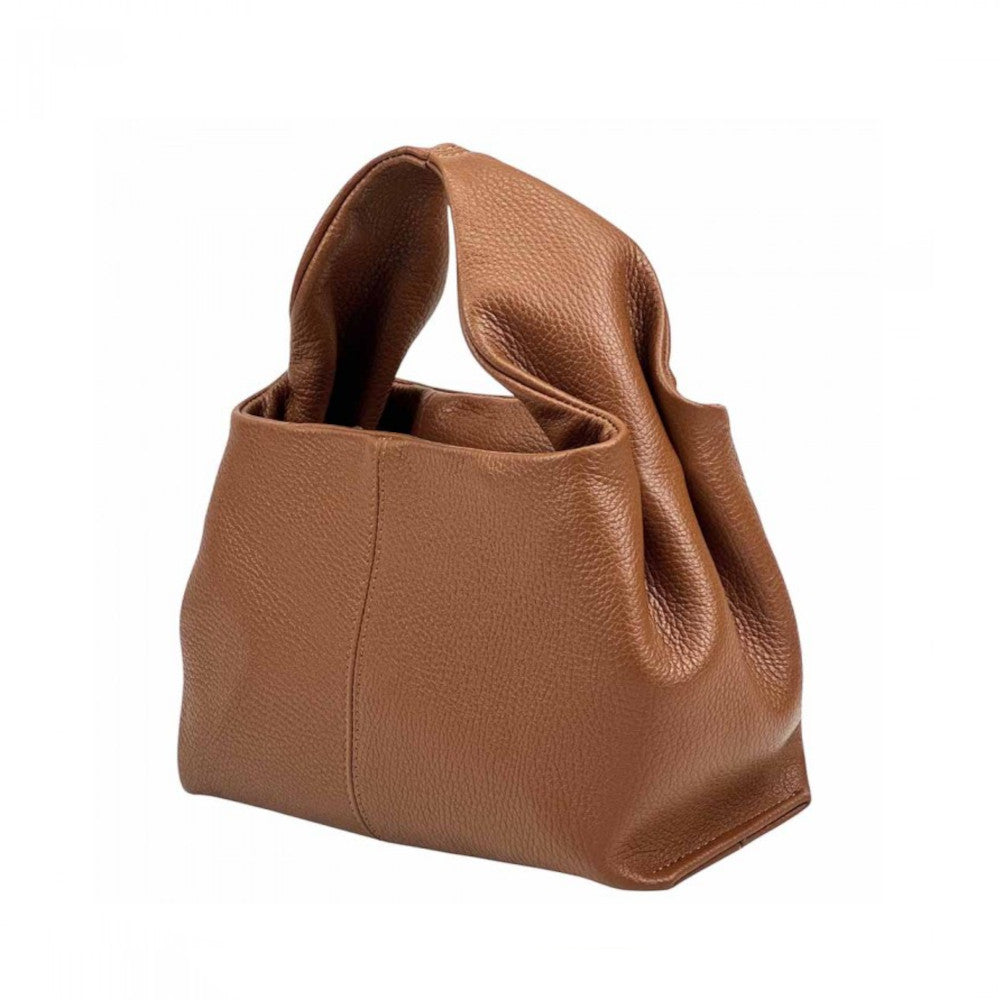 Borsa da donna Cuoio Scuro a mano in pelle 27x10x18 cm Lucea