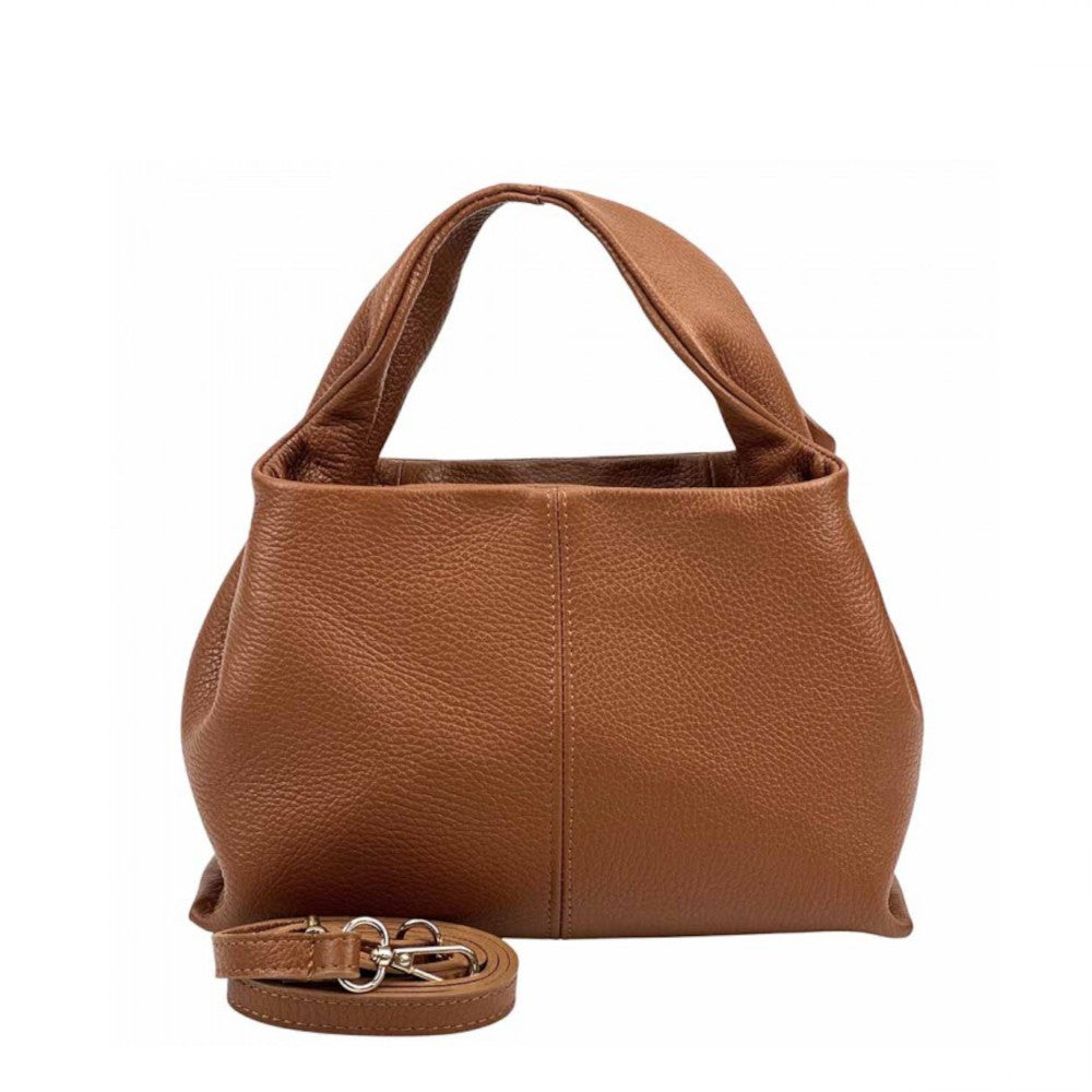 Borsa da donna Cuoio Scuro a mano in pelle 27x10x18 cm Lucea