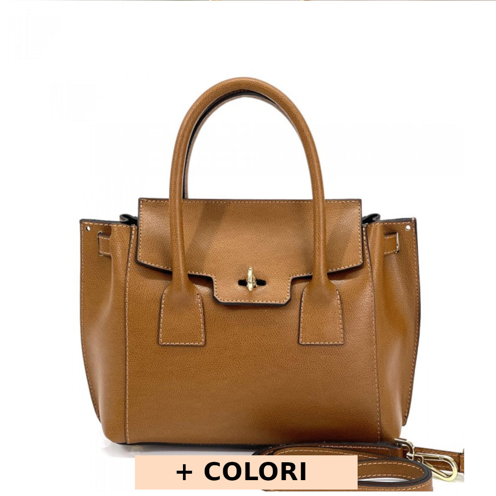 Borsa da donna Cuoio a mano in vera pelle 35x8x24 cm - Noelia