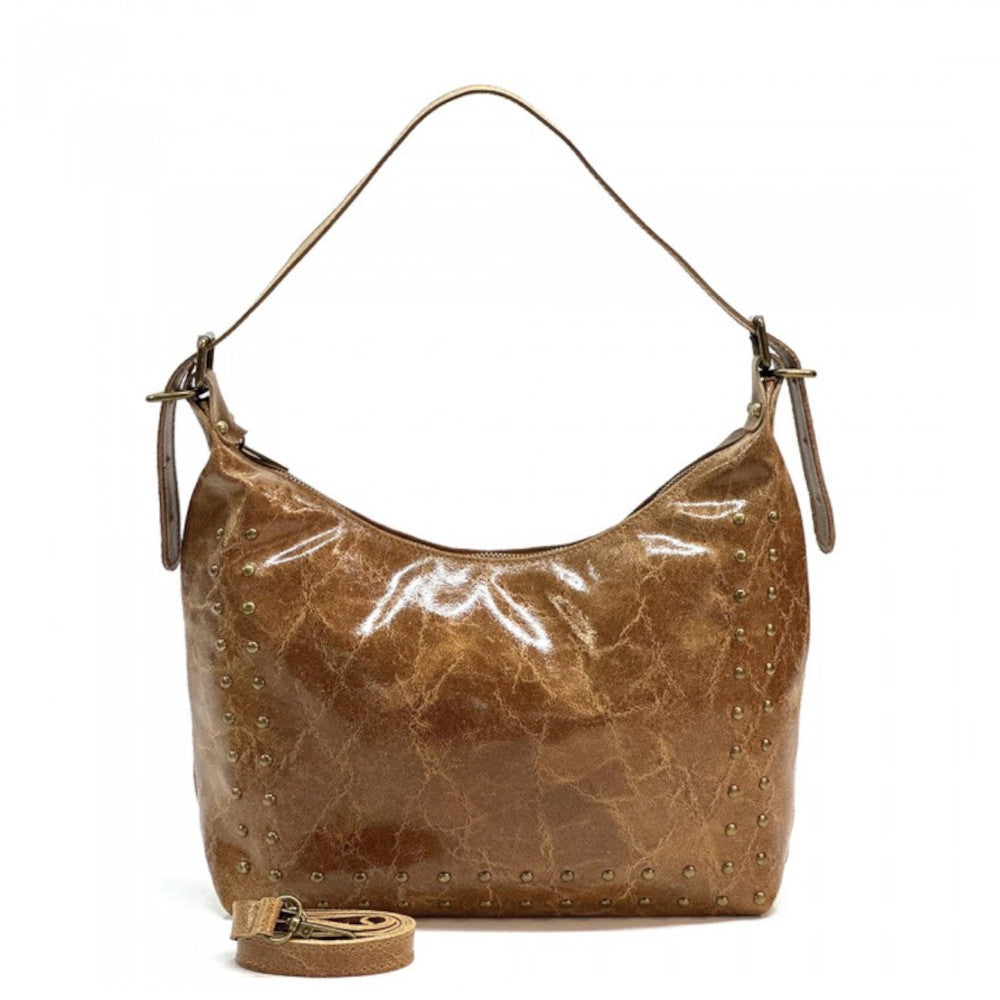 Borsa donna cuoio in pelle a spalla con tracolla