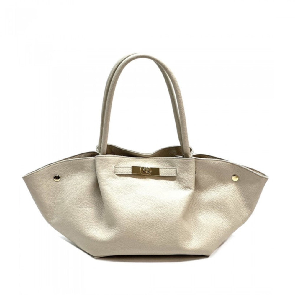 Borsa da donna beige a mano in pelle 53x15x22 cm - Vivara