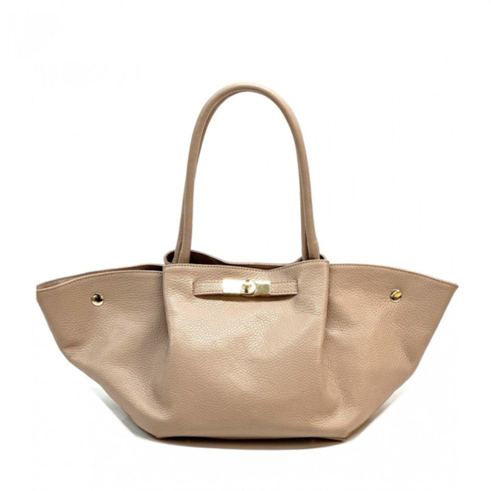 Borsa da donna rosa a mano in pelle 53x15x22 cm - Vivara