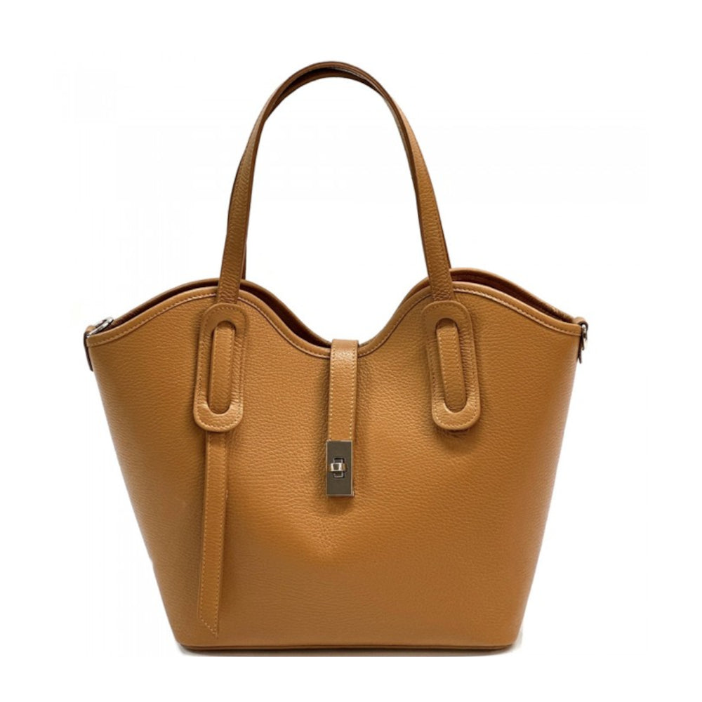 Borsa donna Cuoio a spalla in pelle 37x12x30 cm Bianca