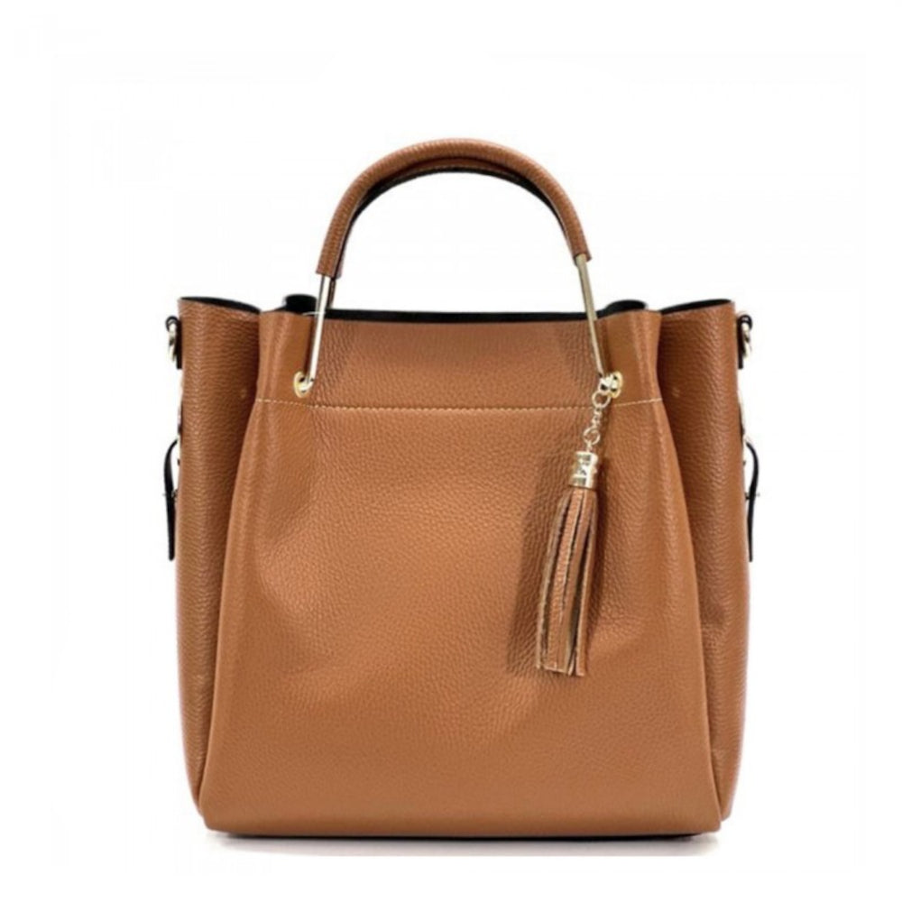 Borsa donna cuoio a mano in pelle 30x16x25 cm Veronica