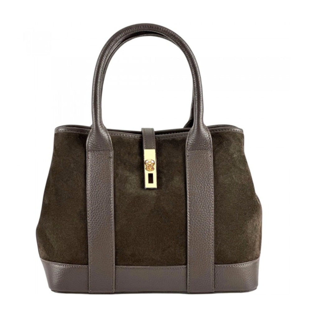 Borsa donna testa di moro a spalla in pelle 35x14.5x23 cm Vera