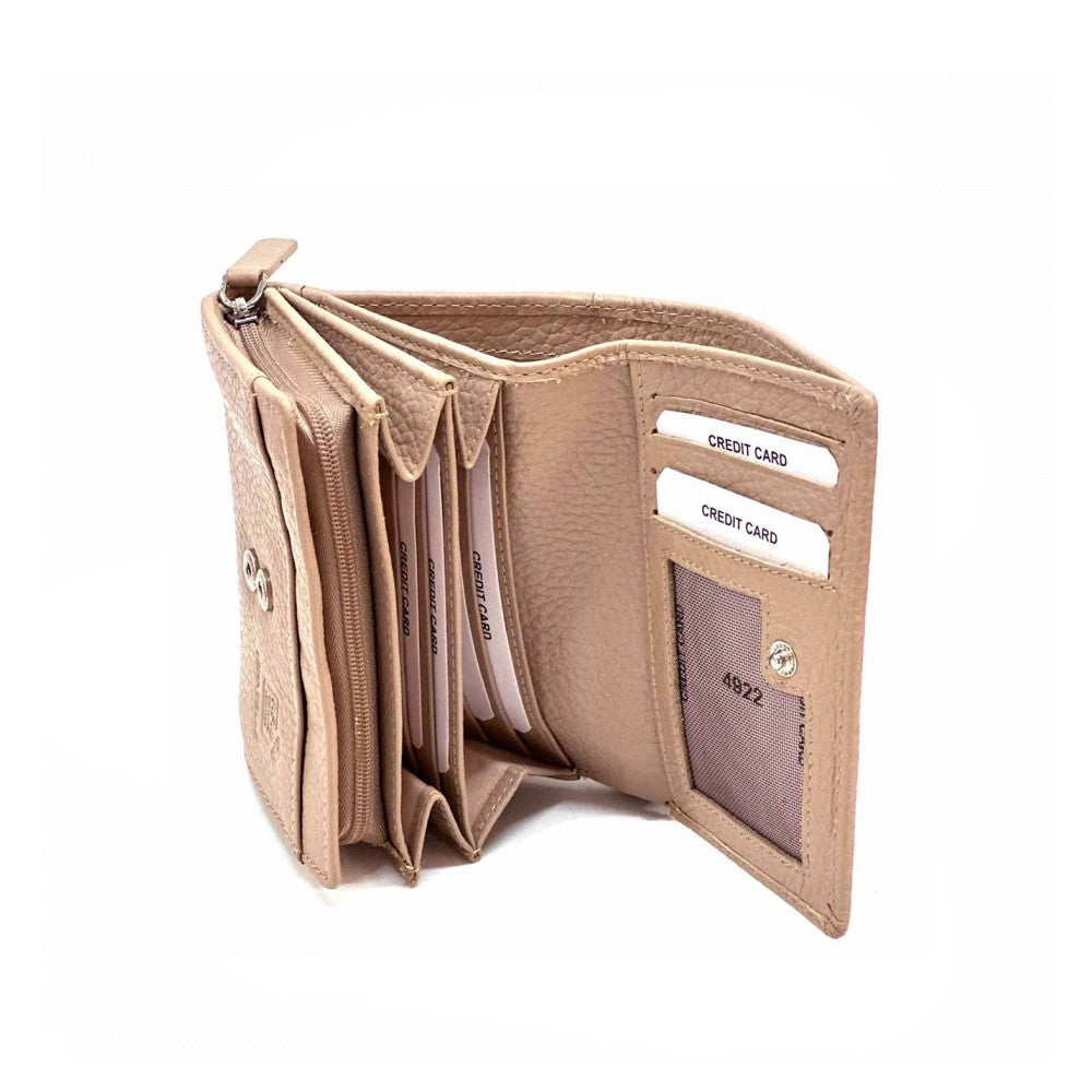 Portafoglio da donna Rosa in pelle 12.5x10.5 cm - Tris