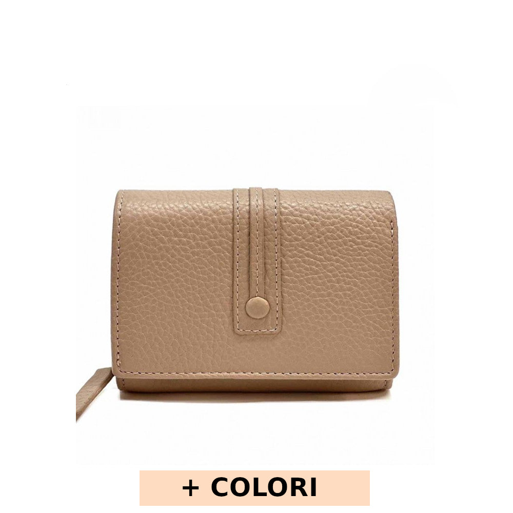 Portafoglio da donna Rosa in pelle 12.5x10.5 cm - Tris