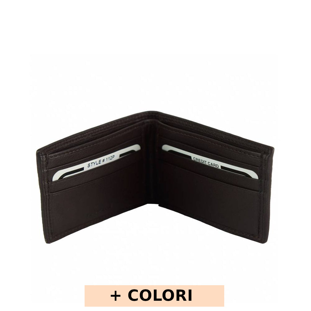 Portafoglio da uomo Testa di Moro in pelle 22x9 cm Ernesto